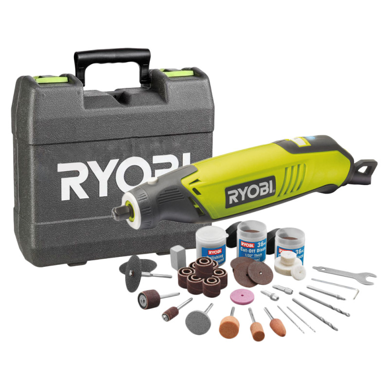 📦 Appareil Mini Outil Rotatif Multifonctions Ryobi EHT150V 150W - 115  accessoires - 5133000754 