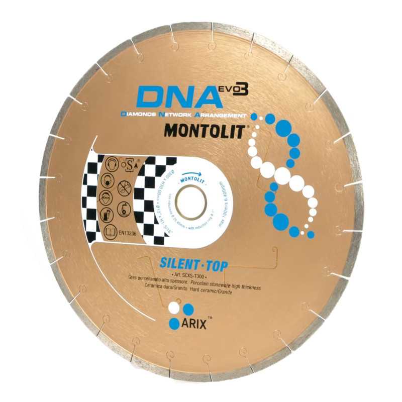 Montolit DNA CBX Bistury 3 disco diamantato per Gres e granito, 115 mm