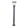 Bollard Lamp With Clear Cover Black