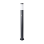 E27 Bollard Lamp 110CM With PIR Sensor Stainless Steel Body Black IP44