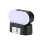 6W LED Wall Light Black Body IP65 Movable 4000K