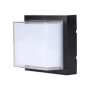 12W Led Wall Light 3000K Black -Square