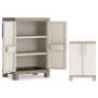 ARMADIO RESINA BASSO 2 RIPIANI "EXCELLENCE KETER" BEIGE/TORT.L65 P45 H97