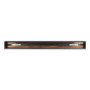 RECESSED ALUMINIUM TRACK RAIL BLACK 1M