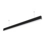 LED LINEAR LIGHT SAMSUNG CHIP - 40W HANGING SUSPENSION BLACK BODY 6400K 1200X35X67MM