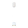 8. 5W LED HANGING LAMP Φ100 ADJUSTABLE WIRE TOUCH ON/OF WHITE BODY 3000K