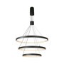 46W LED DECORATIVE HANGING LIGHT 40*60*80*150CM BLACK BODY 3000K