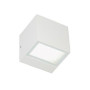 BOX - APPLIQUE BI-EMISSIONE MINI - LUCE CON LED 5,5+5,5 WATT - COLORE BIANCO - SOVIL prodottiferramenta 99589/02 8020588236587