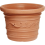 VASO TONDO FESTONATO CON DOPPIO BORDO - COLORE TERRACOTTA - DIAMETRO 60X45 H CM - BIGMAT prodottiferramenta 73362