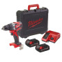 M18 CBLPD-202C - TRAPANO AVVITATORE COMPACT BRUSHLESS CON PERCUSSIONE M18 - 2 BATTERIE 2.0Ah www.prodottiferramentait