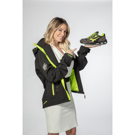 Giacca da lavoro in tessuto Soft Shell U-Power Miky Yellow Fluo